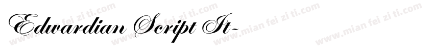 Edwardian Script It字体转换